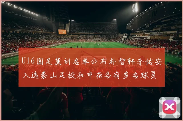 U16国足集训名单公布朴智轩李佑安入选泰山足校和申花各有多名球员参与